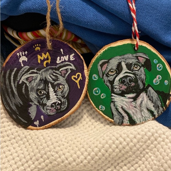 Custom Hand Painted Pet Ornaments - 1/$30 or 2/$45 - 3-4in - Picture 9 of 14